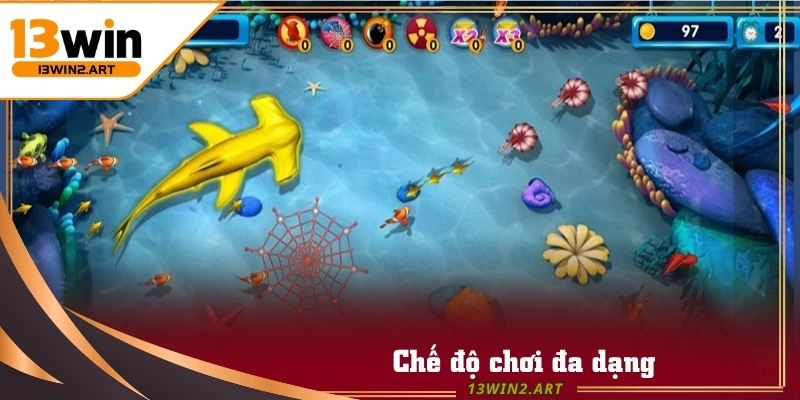 Người chơi sử dụng kỹ năng đặc biệt trong Bắn Cá 13win để tiêu diệt boss